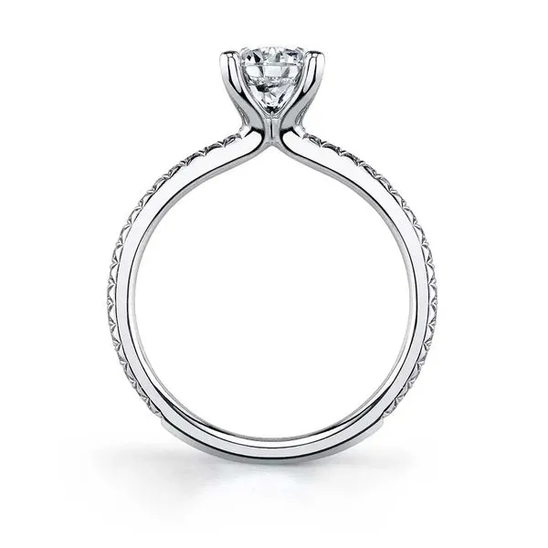 Sylvie Adorlee White Gold Engagement Ring for 1.5 Carat Oval Diamond Image 2 J. Schrecker Jewelry Hopkinsville, KY