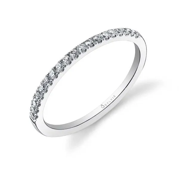 Sylvie Jenny White Gold Diamond Band with Prong Set Round Diamonds J. Schrecker Jewelry Hopkinsville, KY