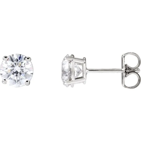 White Gold 1.50 Carat Twt Lab-Grown Round Diamond Stud Earrings J. Schrecker Jewelry Hopkinsville, KY