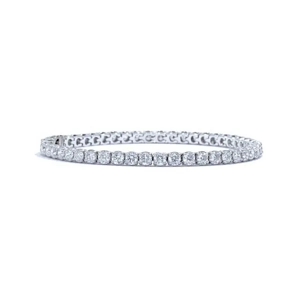 White Gold Milano 7.63 Carat Tennis Bracelet Round Diamonds J. Schrecker Jewelry Hopkinsville, KY