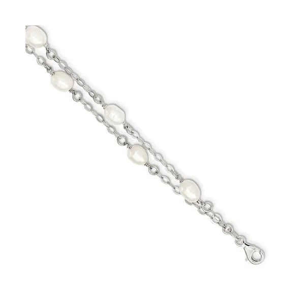 Sterling Silver Double Strand Pearl Bracelet J. Schrecker Jewelry Hopkinsville, KY