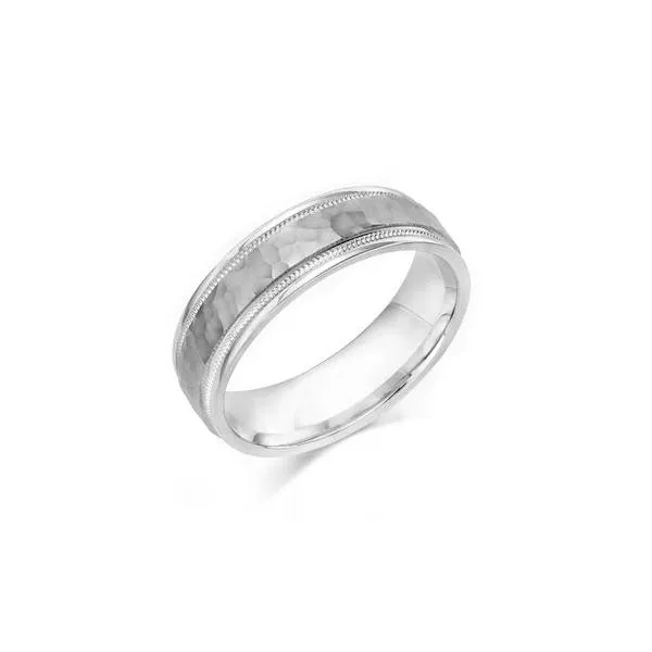 Sterling Silver and White Gold Wedding Band J. Schrecker Jewelry Hopkinsville, KY