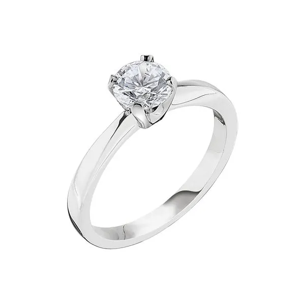 Jabel White Gold Die Struck Four Prong Tiffany Style Engagement Ring J. Schrecker Jewelry Hopkinsville, KY