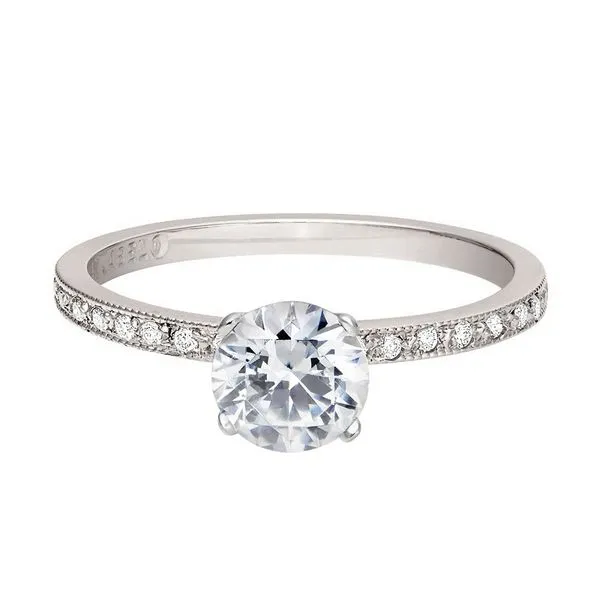 Jabel White Gold Semi-Mount Ring with Round Diamonds J. Schrecker Jewelry Hopkinsville, KY