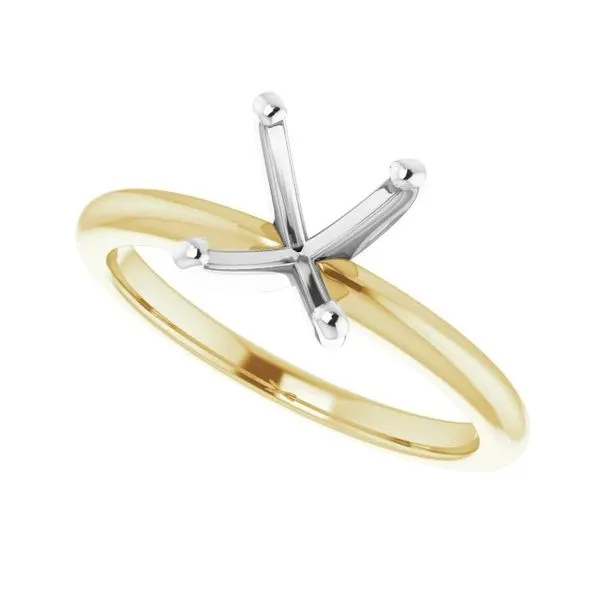 Yellow Gold 9x7 Oval Solitaire Engagement Ring Mounting J. Schrecker Jewelry Hopkinsville, KY