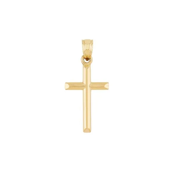 Yellow Gold Polished Cross Pendant J. Schrecker Jewelry Hopkinsville, KY