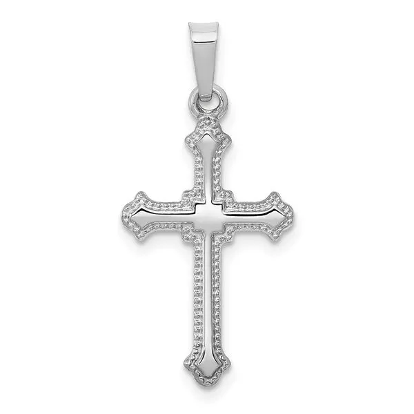 14 Karat White Gold Fancy Cross Pendant J. Schrecker Jewelry Hopkinsville, KY