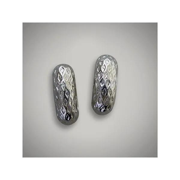 Coloures Sterling Silver Diagonal Texture Stopper Spacer Bead J. Schrecker Jewelry Hopkinsville, KY