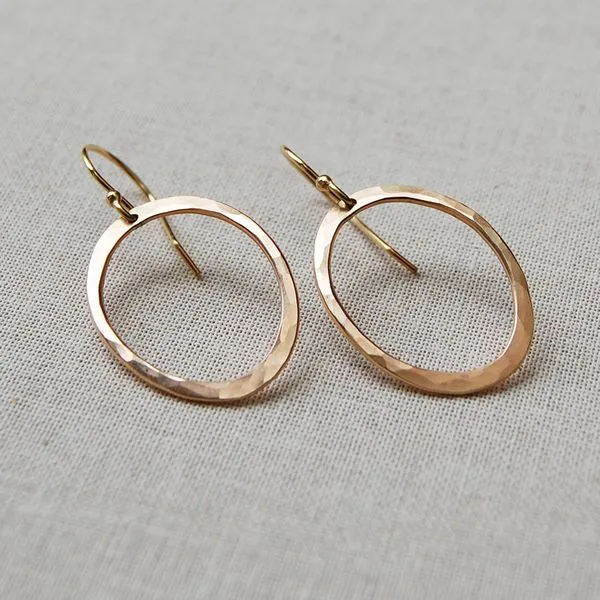 Yellow Gold Filled Curved Oval Earrings J. Schrecker Jewelry Hopkinsville, KY