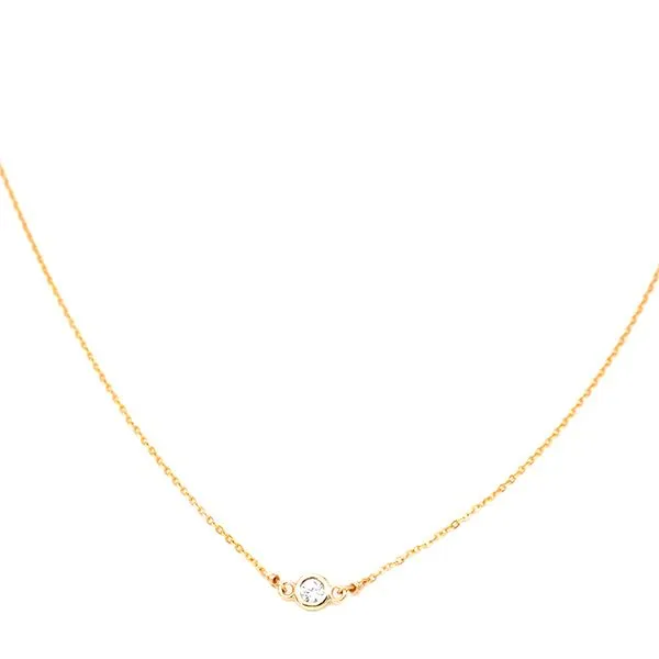Adjustable Yellow Gold Filled Petite CZ Choker Necklace J. Schrecker Jewelry Hopkinsville, KY