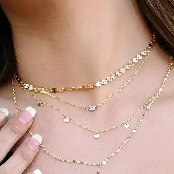 Yellow Gold Filled Choker Solitaire Necklace with Bezel Set CZ Image 2 J. Schrecker Jewelry Hopkinsville, KY