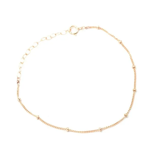 Yellow Gold Filled Adjustable Dotted Chain Bracelet J. Schrecker Jewelry Hopkinsville, KY