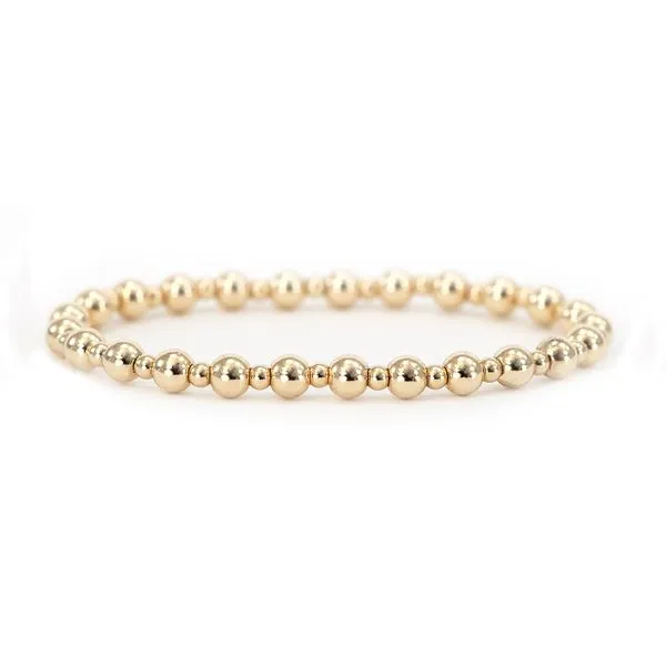 Melodia 5 Millimeter Andante Bracelet with Yellow Gold Filled Polished Beads J. Schrecker Jewelry Hopkinsville, KY