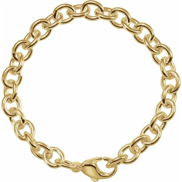 8.5 Inch Yellow Gold Filled Oval Link Bracelet J. Schrecker Jewelry Hopkinsville, KY