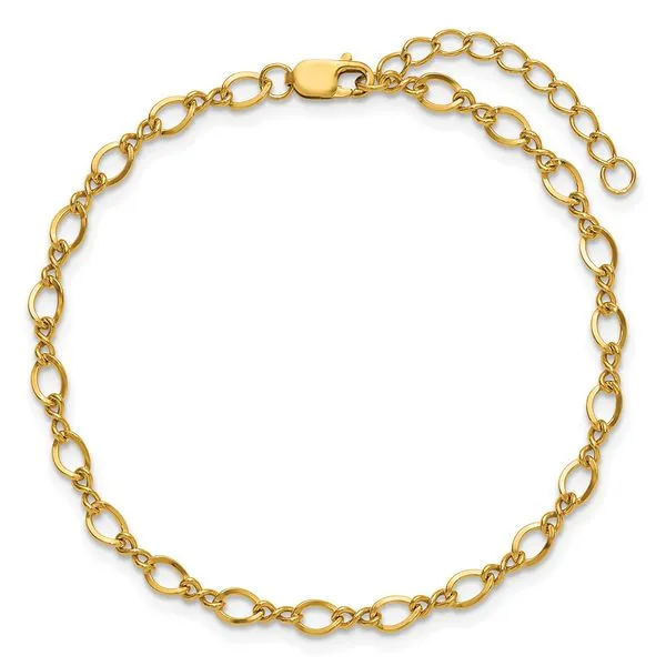 Yellow Gold Filled Figure Eight Link Chain Bracelet J. Schrecker Jewelry Hopkinsville, KY