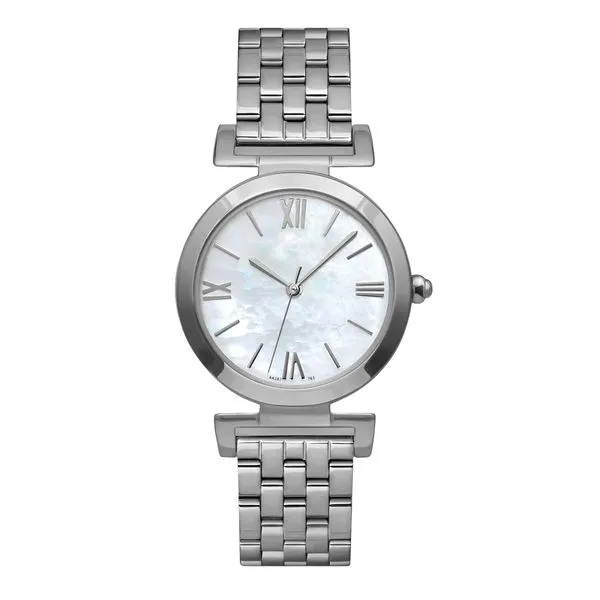 Brooke 30.2 mm Stainless Steel Watch with Light Mother of Pearl Dial J. Schrecker Jewelry Hopkinsville, KY