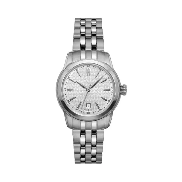 Reese 32 mm Stainless Steel Watch with Silver Textured Dial and Bracelet J. Schrecker Jewelry Hopkinsville, KY