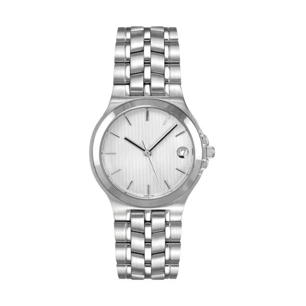 Cameron 34 mm Stainless Steel Watch with Satin Silver Pinstripe Dial J. Schrecker Jewelry Hopkinsville, KY