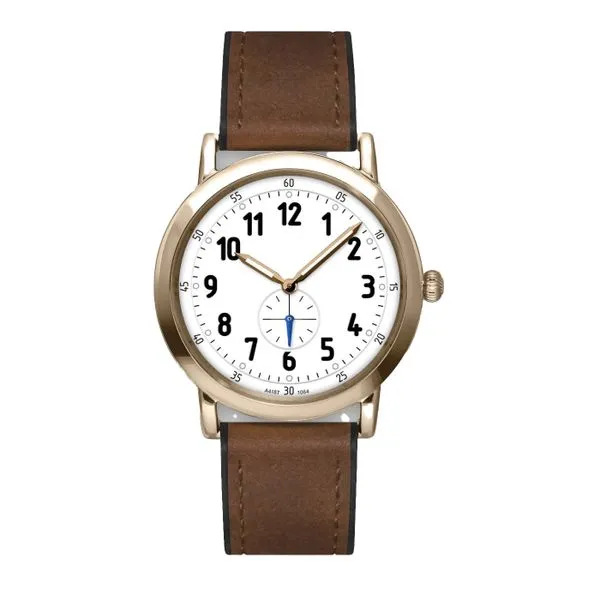 Avery 40 mm Watch in Gold with Brown Band J. Schrecker Jewelry Hopkinsville, KY