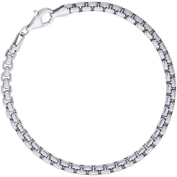 7 Inch Sterling Silver Charm Drop Box Link Bracelet for Beads J. Schrecker Jewelry Hopkinsville, KY