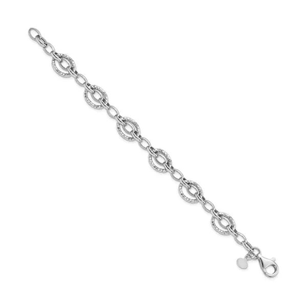 Sterling Silver Oval Link Fashion Bracelet Image 2 J. Schrecker Jewelry Hopkinsville, KY