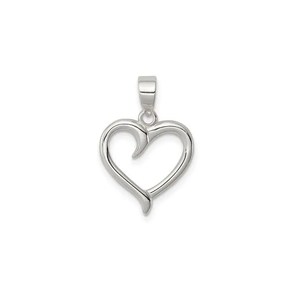 Sterling Silver Fancy Heart Pendant J. Schrecker Jewelry Hopkinsville, KY