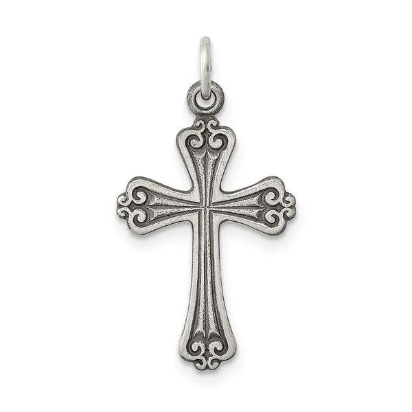 Sterling Silver Fancy Cross with Oxidized Finish J. Schrecker Jewelry Hopkinsville, KY