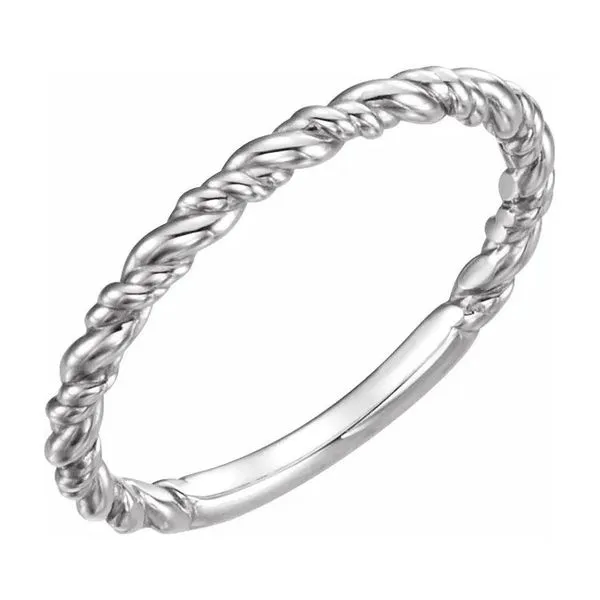 Sterling Silver Twist Rope Stackable Ring J. Schrecker Jewelry Hopkinsville, KY