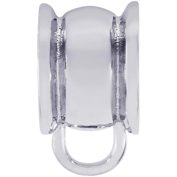 Sterling Silver Charm Drop with Raised Edge for Bead Bracelets J. Schrecker Jewelry Hopkinsville, KY