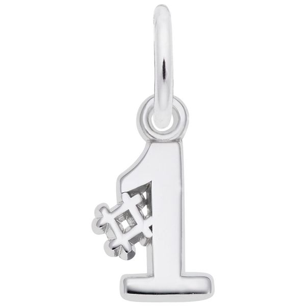 Sterling Silver #1 Charm J. Schrecker Jewelry Hopkinsville, KY