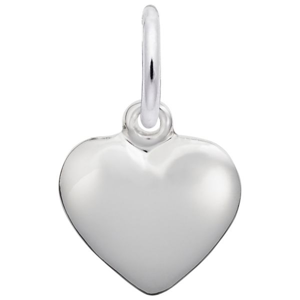 Sterling Silver Puffed Heart Charm J. Schrecker Jewelry Hopkinsville, KY