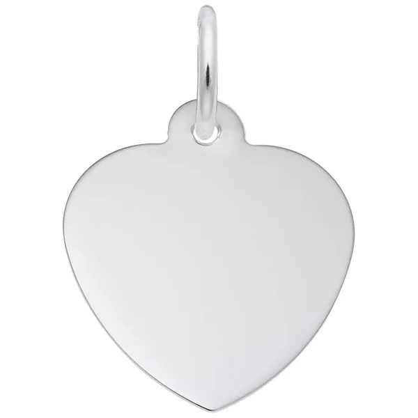 Sterling Silver Engravable Heart Charm J. Schrecker Jewelry Hopkinsville, KY