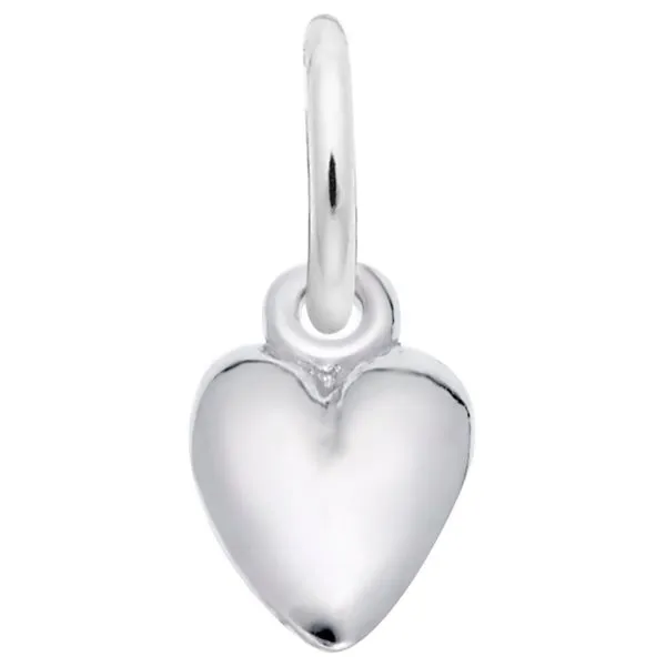 Sterling Silver Petite Puffed Heart Charm J. Schrecker Jewelry Hopkinsville, KY
