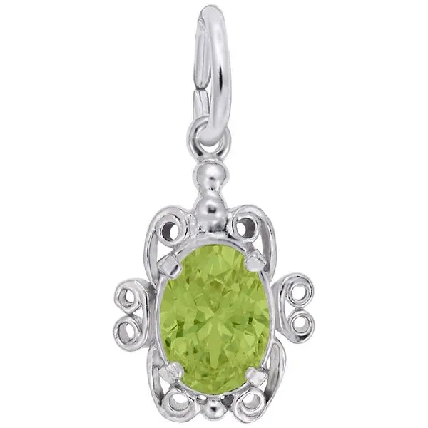 Sterling Silver Filigree August Faceted Birthstone Charm J. Schrecker Jewelry Hopkinsville, KY