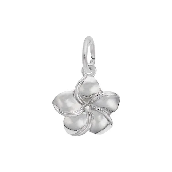 Sterling Silver Plumeria Flower Charm J. Schrecker Jewelry Hopkinsville, KY