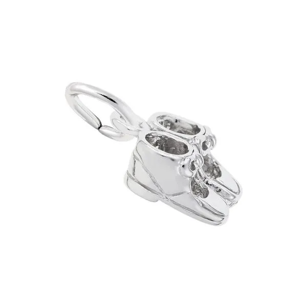 Sterling Silver Baby Booties Charm Image 2 J. Schrecker Jewelry Hopkinsville, KY