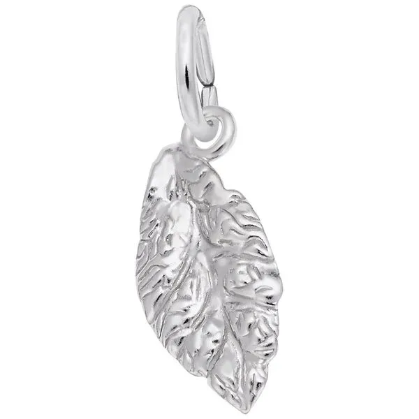 Sterling Silver Tobacco Leaf Charm J. Schrecker Jewelry Hopkinsville, KY