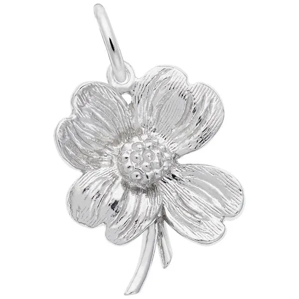 Sterling Silver Dogwood Blossom Charm J. Schrecker Jewelry Hopkinsville, KY