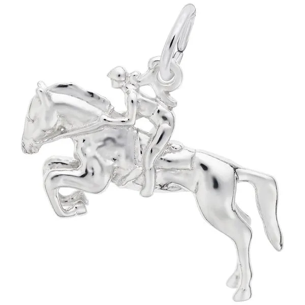 Sterling Silver Horse & Rider Charm J. Schrecker Jewelry Hopkinsville, KY