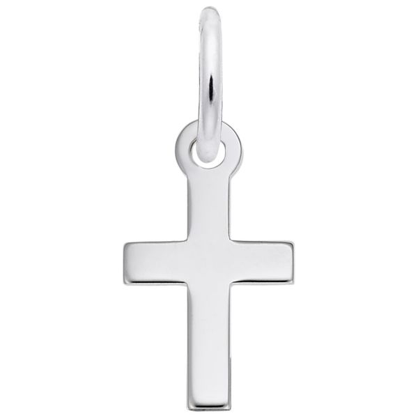 Rembrandt Charms Sterling Silver Petite Cross Charm J. Schrecker Jewelry Hopkinsville, KY