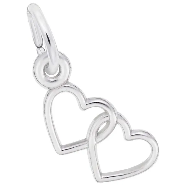 Sterling Silver Double Open Hearts Charm J. Schrecker Jewelry Hopkinsville, KY