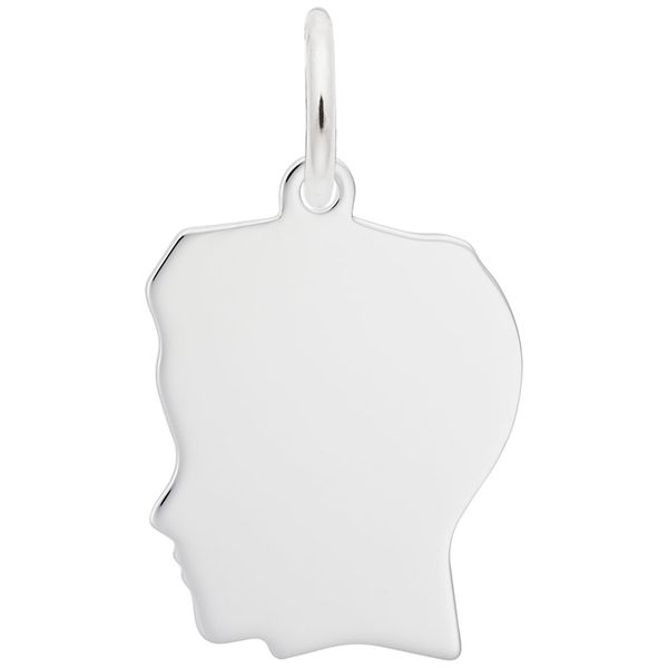 Engravable Small Sterling Silver Boy Head Charm J. Schrecker Jewelry Hopkinsville, KY