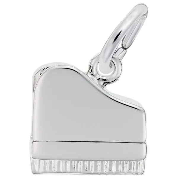 Sterling Silver Petite Piano Charm with Lift Top J. Schrecker Jewelry Hopkinsville, KY