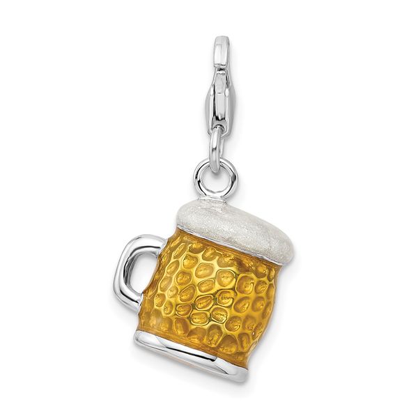 Sterling Silver Beer Mug Charm Image 2 J. Schrecker Jewelry Hopkinsville, KY