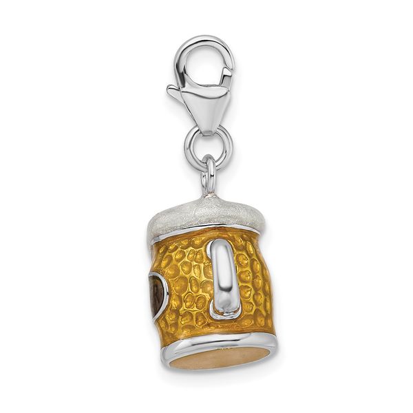 Sterling Silver Beer Mug Charm Image 3 J. Schrecker Jewelry Hopkinsville, KY
