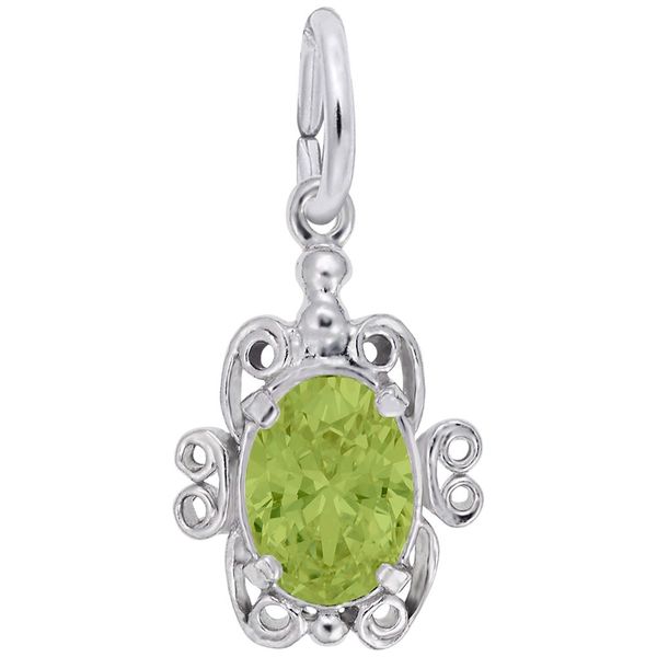 Sterling Silver Filigree August Faceted Birthstone Charm J. Schrecker Jewelry Hopkinsville, KY