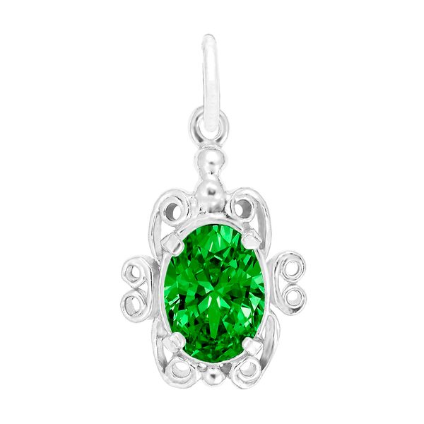 Sterling Silver Filigree May Faceted Birthstone Charm J. Schrecker Jewelry Hopkinsville, KY