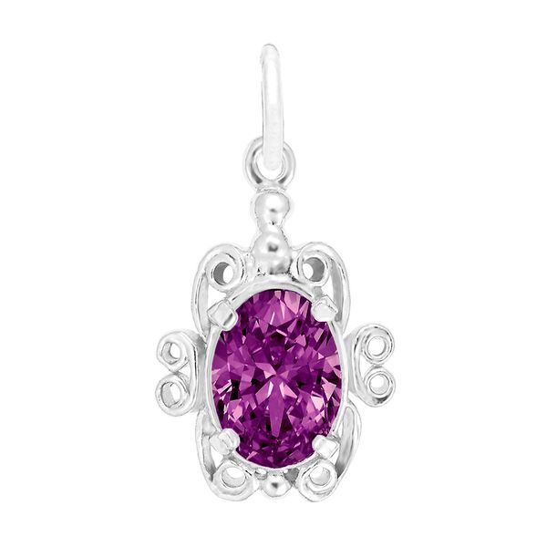 Sterling Silver Filigree June Birthstone Charm J. Schrecker Jewelry Hopkinsville, KY