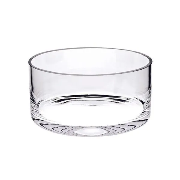 Manhattan 8 Inch Mouth Blown European Crystal Cylinder Bowl J. Schrecker Jewelry Hopkinsville, KY