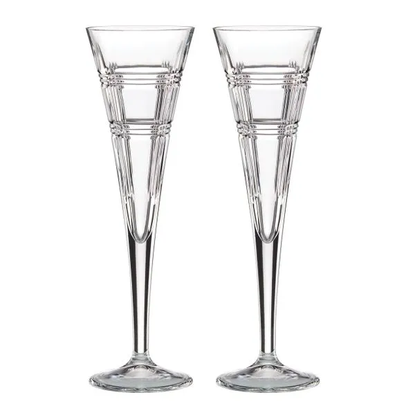 Reed & Barton Hudson Crystal Toasting Flutes J. Schrecker Jewelry Hopkinsville, KY